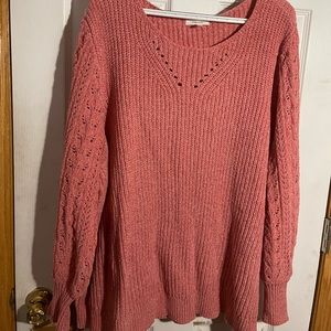 Maurice’s pink sweater 4x